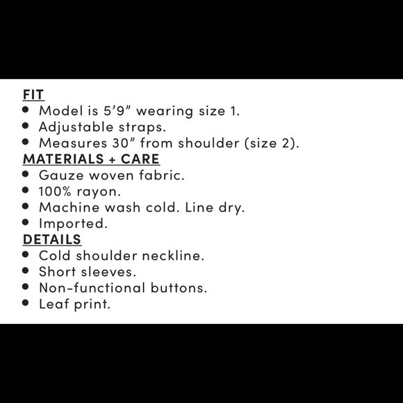 Torrid Smocked Cold Shoulder Black Leaf Top 3X - Picture 6 of 6